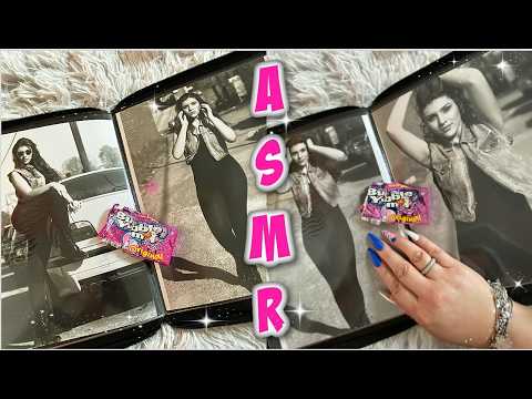 ASMR (Modeling Portfolio Tracing) Story Time Chewing Gum
