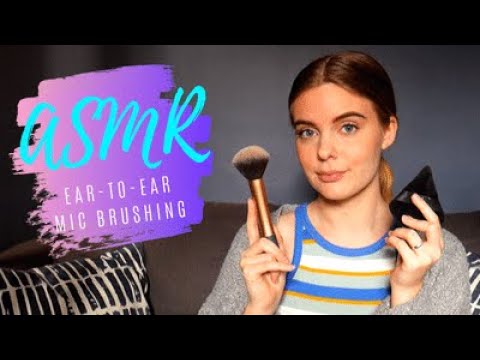 [ASMR] Mic Brushing & Whispered Ramble (Ear-To-Ear)