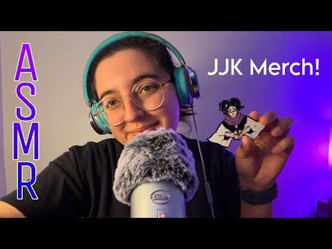 Soft Spoken ASMR | Object Tapping | Showing You My JJK Merch