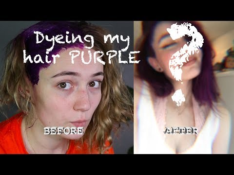 DYEING MY HAIR PURPLE