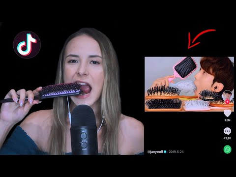 ASMRTIST REAGINDO A TIKTOKS DE ASMR #2 TENTE NÃO RIR KKKK