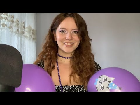 ASMR | 🎈Balloons Tapping, Scratching and Popping  🎈💜🤍