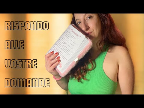 ASMR// RISPONDO ALLE VOSTRE DOMANDE 😍😍//Parte1// OnlyRED ASMR