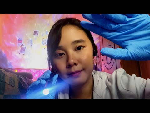 ASMR There's Something in your Eye - Eye Operation 👁👁👩‍⚕ Spiderweb on your Eye and Eye Check 👀