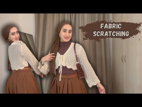 ASMR Outfit/Fabric Scratching (With Occasional Mouth Sounds) 🤯