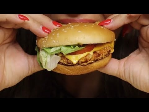 ASMR BURGERKING CRISPY CHICKEN MENU CHEESE BALLS MUKBANG no talking CREMA ASMR #asmr #mukbang #food