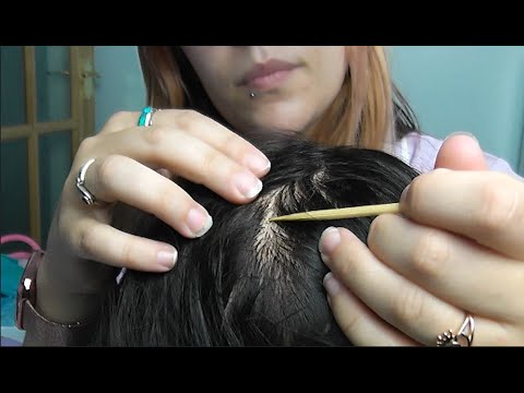 ASMR ROLEPLAY INTENSE SCALP CHECK MASSAGE | Pointed Tools | Personal Attention | Plucking hairs