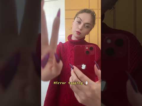 Asmr mirror tapping #tapping #asmrtriggers #asmr