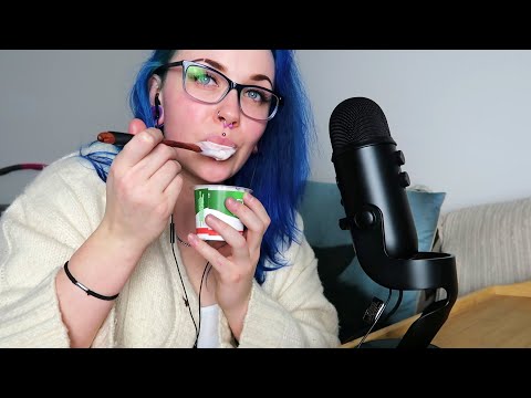 ASMR Yogurt Eating [Tub Scraping Etc.]