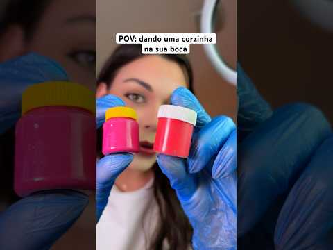 POV: dando uma corzinha na sua boca #asmr #asmrbrasil #humor #comedia