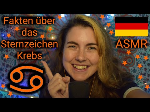 ASMR Deutsch: Fakten über das Sternzeichen Krebs ♋♋