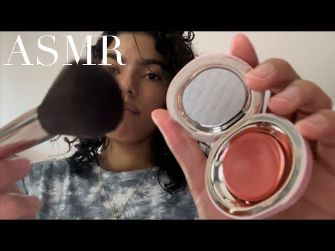 LOFI ASMR putting make up on your face + eyebrow clean up (no talking) ACTUAL CAMERA SOUNDS