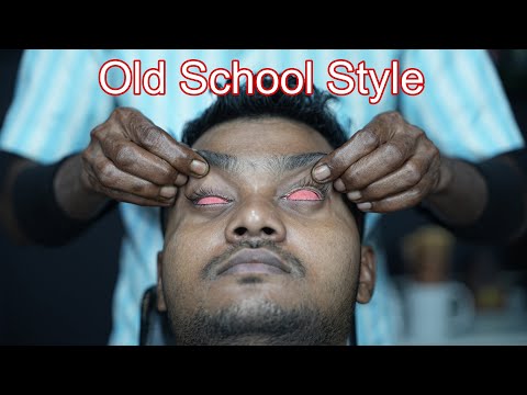Uncle Barber Doing Old School Head Massage | ASMR Tapping And Scratching Head Massage
