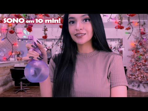 ASMR ✨ CORTE DE CABELO (MUITO RELAXANTE) ✂︎ Escova, Spray, Sons Realistas l ASMR BR