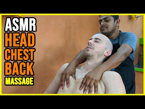 ASMR HEAD, BACK, CHEST and BELLY MASSAGE | INDIAN ASMR BARBER