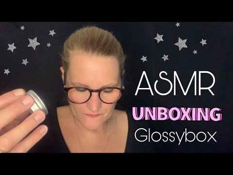 [ASMR] german/deutsch Unboxing  Glossybox - Talk Talk Talk - whispering - tapping sounds 😴