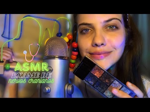 ASMR testando os seus sentidos | EXAME DE NERVOS CRANIANOS ( Vídeo Personalizado )