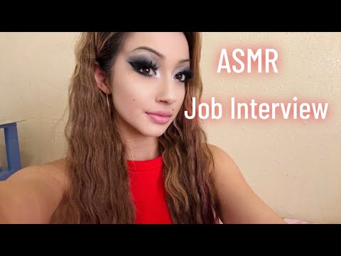 ASMR your job interview 💕