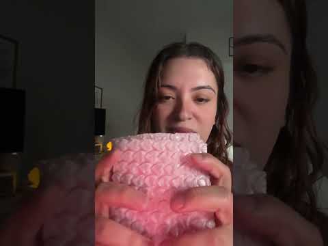 ASMR Bubble wrap crinkle sounds #asmrperls #asmr #asmrcrinkles #asmrshorts