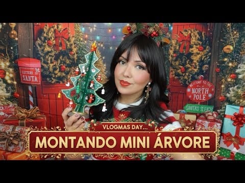 ASMR Montando Mini Arvore de Natal 🎁 #vozsuave #Natal2025 #Tapping
