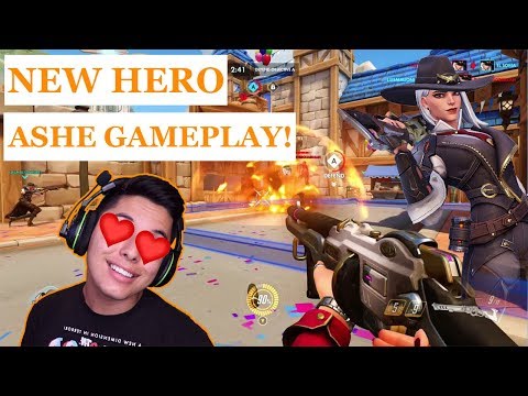 [ASMR] OVERWATCH - New Hero Ashe Gameplay!