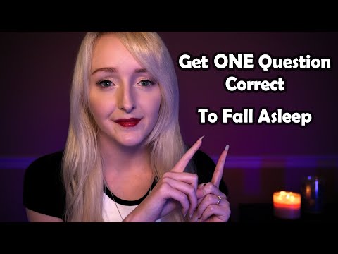 ASMR If You Get ONE Question Correct, You Can Fall Sleep | Eyes Closed
