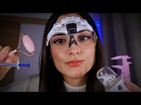 ASMR MEDICAL Exame Dermatológico Completo no Rosto 💆🏻‍♀️