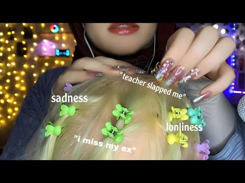 ASMR Scalp Scratching| Plucking Bad memories & Thoughts From Your Scalp (Scratche+ Massage) 💆🏻‍♀️
