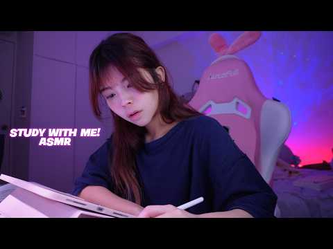 Study With Me ASMR! writing, typing and mouse clicking sounds