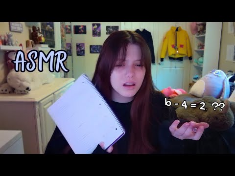 ASMR | mean tutor that HATES her job helps you with math homework