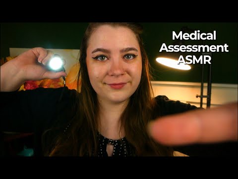 Full Body Medical Assessment (Cranial Nerves, Lots of Palpation, Sticky Stethoscope) 🩺 ASMR Exam RP