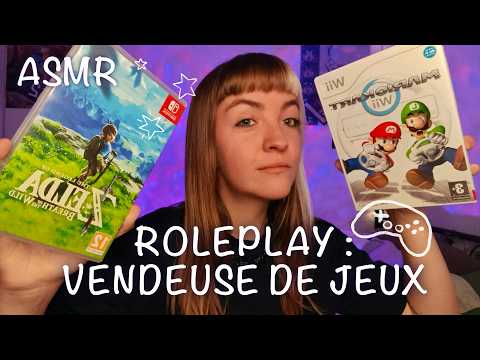 ASMR | ROLEPLAY VENDEUSE DE JEUX VIDÉOS 🎮 (tapping, chuchotements...)