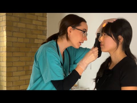 Cranial Nerve Exam Experience at Canada’s First ASMR Spa ‪ @tinglesbarASMRSpa