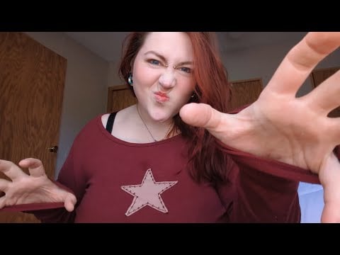 Slow to Fast and Aggressive Massage ASMR 🖤👐 Neck, Arms, Back