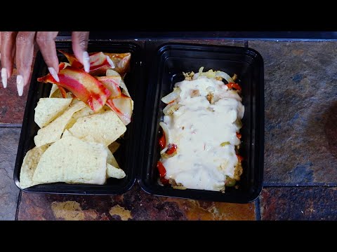 Tostitos Nachos Beef Bacon Queso ASMR Eating Sounds