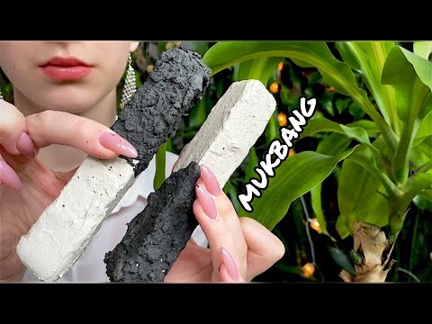 Пиленный Васильполе в черно-белой глазури🤍🖤//Sawn Vasilpole with black and white glaze// MUKBANG