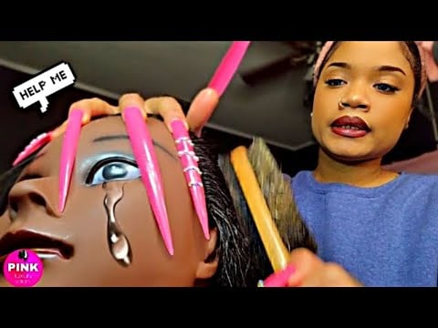 ASMR ~ Rude & Extra Ghetto Hairstylist Does Your Hair ( INSTANT REGRET)