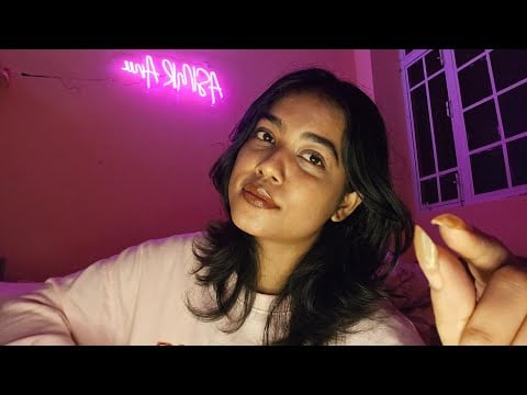 HINDI ASMR | Fall Asleep Instantly | Plucking Negative Energy+ Face Scratching & Hand Visuals 