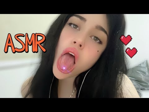 ASMR- spit P4INTING de BESITOS & MIMITOS para TI 😽👅