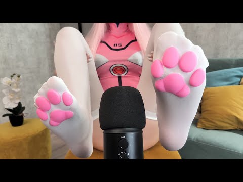 ASMR KITTY PAW TIGHTS | BEST FEET ASMR | NO TALKING