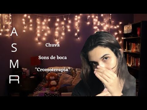 Impossível você não dormir com esse vídeo ᴥ chuva, mouth sounds, tapping, cromoterapia ᴥ ASMR