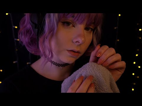 ASMR | 3h Close Up Clicky Unintelligible Whispering & Towel Scratching - High Sensitivity