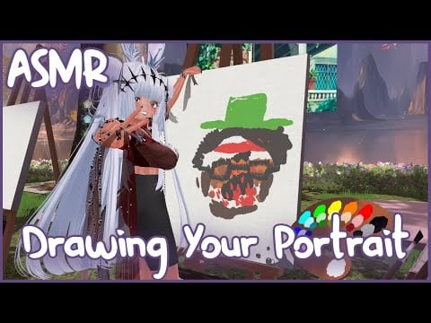 ASMR︱Drawing Your Portrait (But I'm Rude + Gum Chewing)