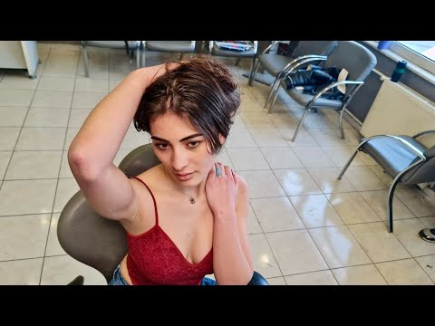 💈SLEEP ASMR 💤 COMFORTING BARBERSHOP CHAIR MASSAGE | SCALP, NECK & BACK MASSAGE for BEAUTIFUL LADY