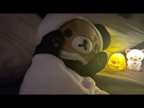 ASMR おやすみ前のぬいぐるみくまとのひととき💤(リラックマ) 囁き声あり