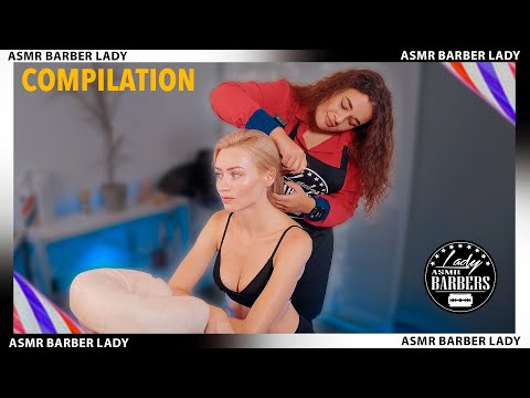 💈 ASMR Barber Head Massage by Elle (Compilation)