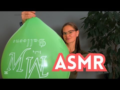 💚 Just Me & My Giant Green Balloon 🎈 | Inflating, Playing & Looner ASMR