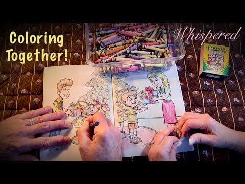 ASMR Coloring! Husband vs Wife Coloring Styles! (Whispered version) Request for Darius Ionut. 