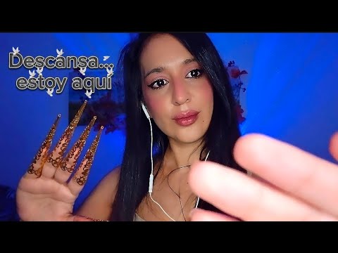 ASMR Toco tu carita hasta que te duermas 😴✨ | Cariño suave para descansar