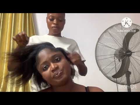 Asmr ✨hair stylist sis  braiding my hair with bubble gum chewing and cracking😴